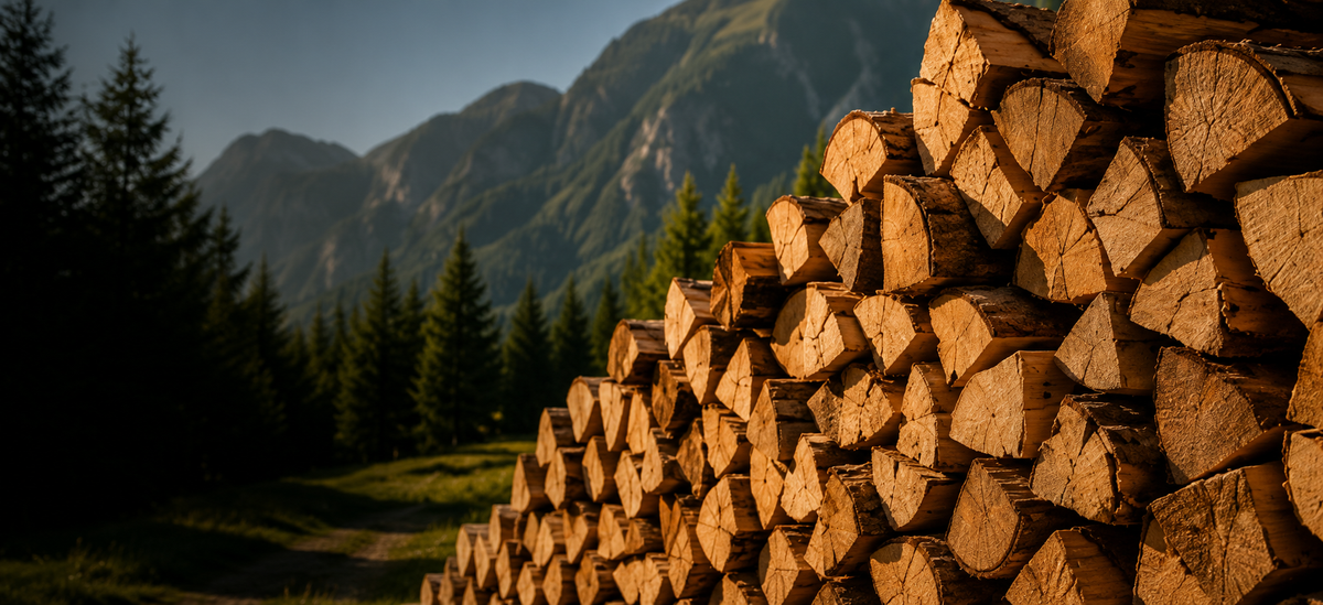 Hochwertiges Brennholz direkt<br> zu Ihnen nach Hause
